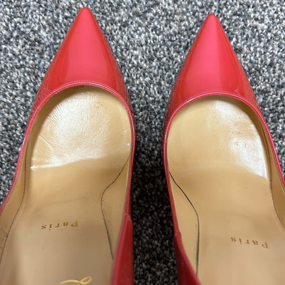 NWOT Christian Louboutin So Kate 120 Barbie Hot Fluor Metal Pink 39 EU Florida - Picture 6 of 8